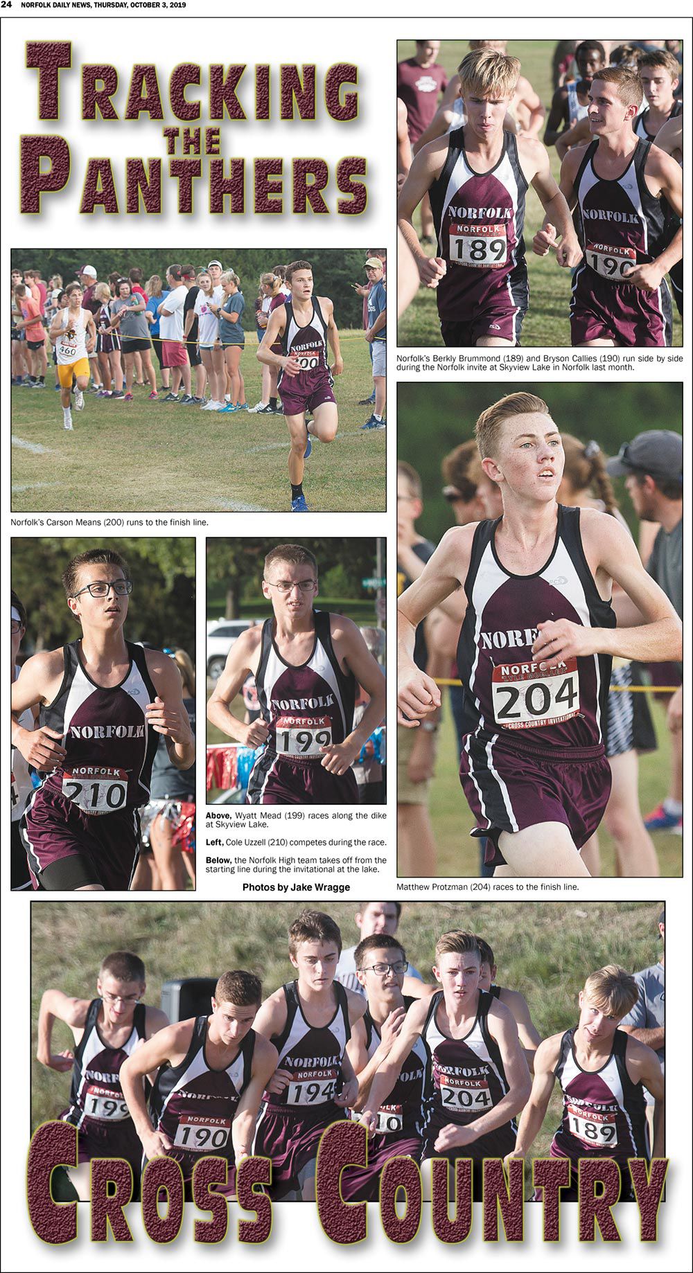 Tracking the Panther Boys Cross Country